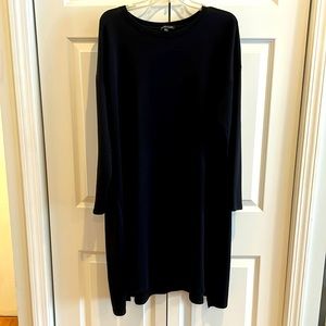 Simple black casual Eileen Fisher dress